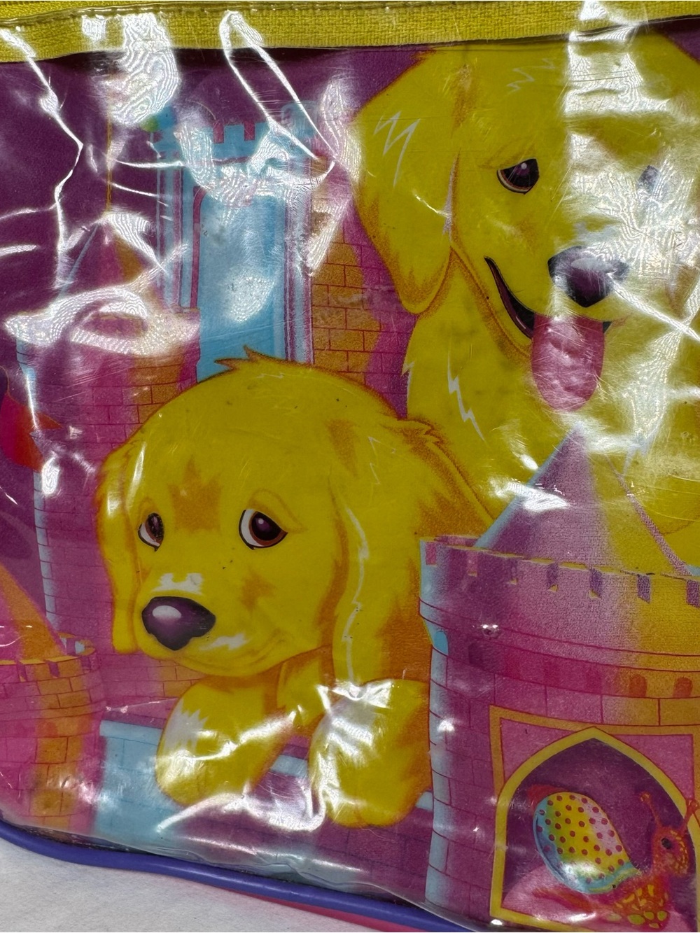 Vintage Lisa Frank Backpack Golden Retriever 90's Y2K DAMAGED Read - Picture 5 of 16